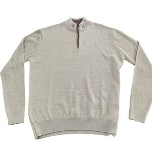 Men's Merino Wool Quarter Zip Sweater NWOT